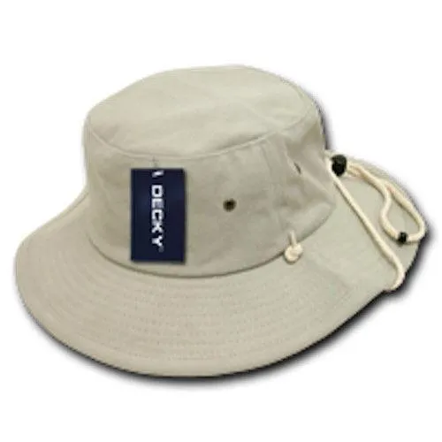 1 Dozen Aussie Hats Drawstring Boonie Bucket Fishing Outback Decky Wholesale Bulk