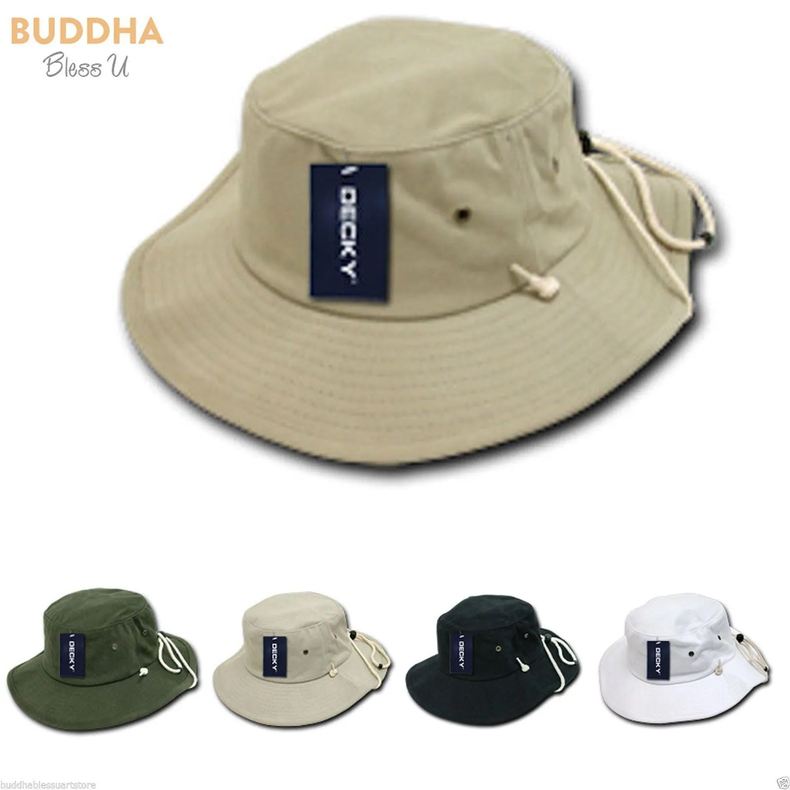 1 Dozen Aussie Hats Drawstring Boonie Bucket Fishing Outback Decky Wholesale Bulk