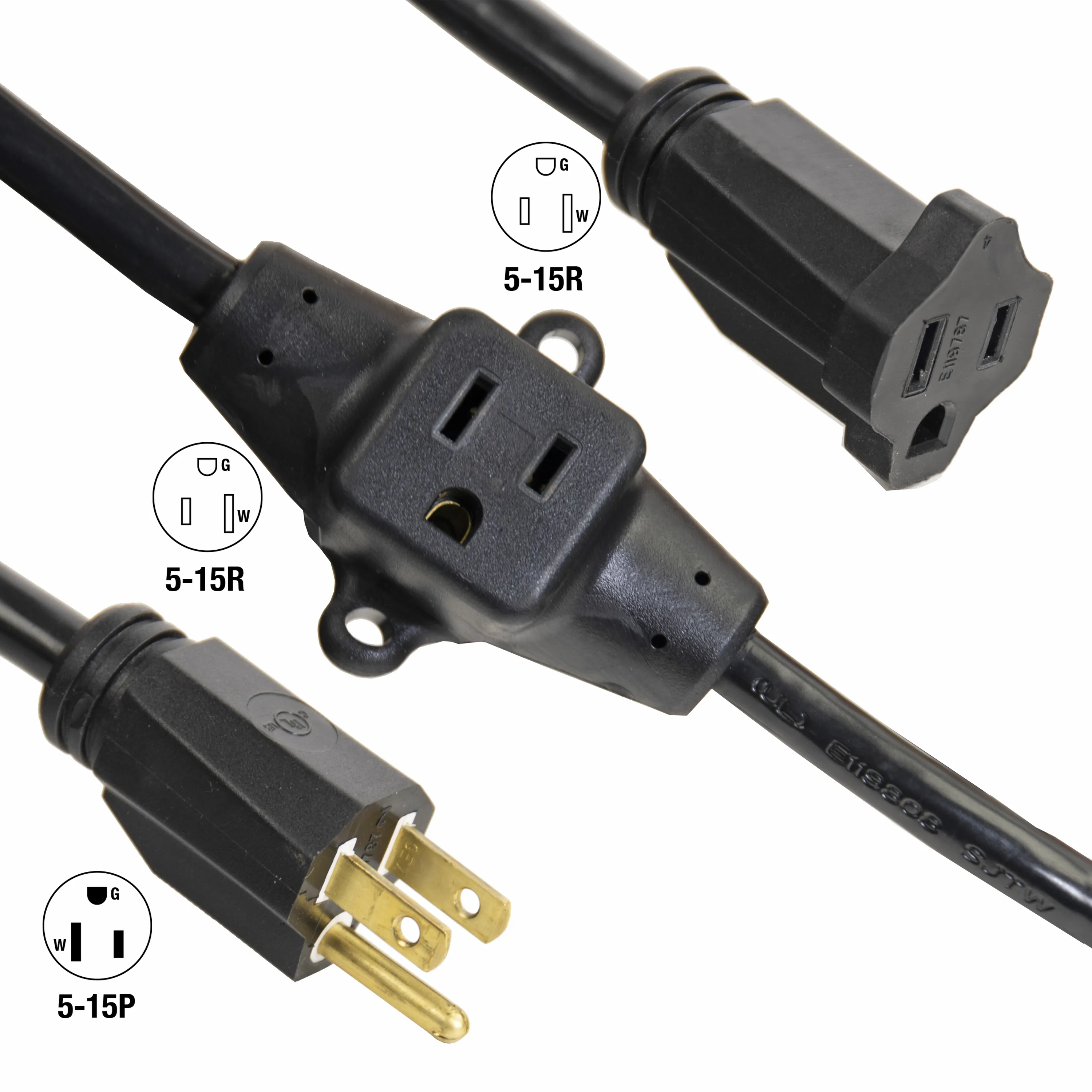 52 Foot 11 Multi-Outlet Extension Cord