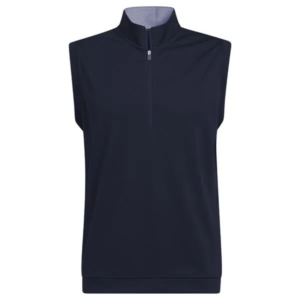adidas Gents Elevated ¼ Zip Pullover Vest Collegiate Navy