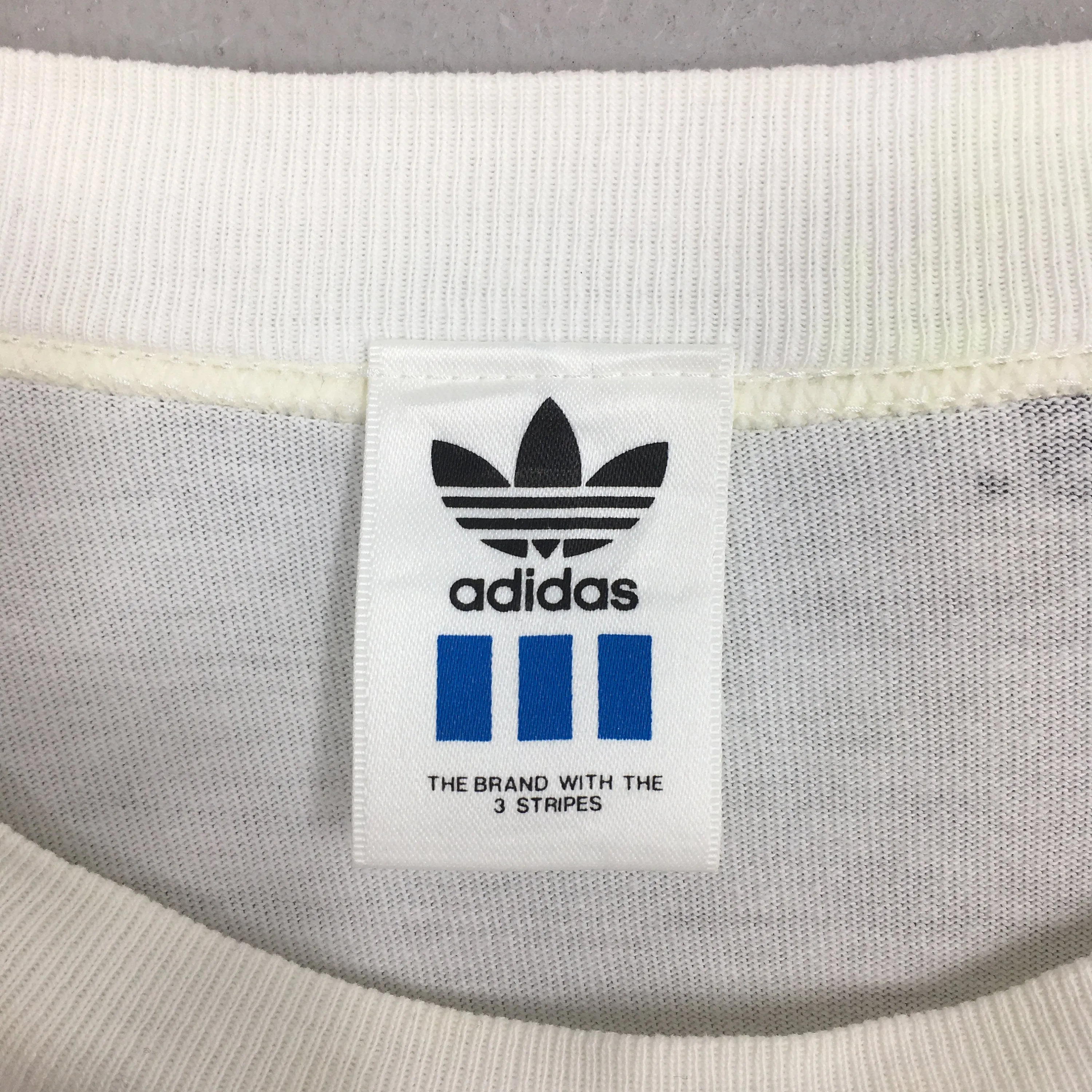 Adidas Trefoil France Color White T shirt Medium