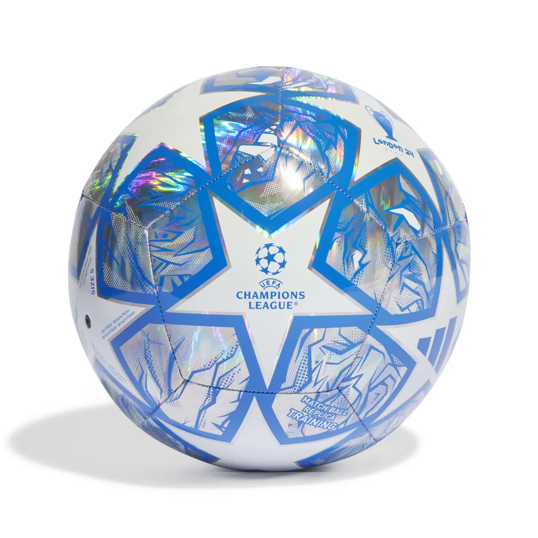 Adidas Uefa Champions League Training Foil Ball Silver