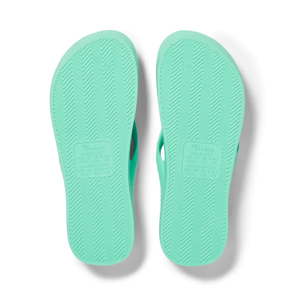 Archies Arch Support Flip Flops - Mint
