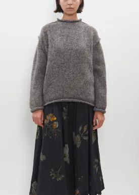 Baby Alpaca Knit Pullover — Greige