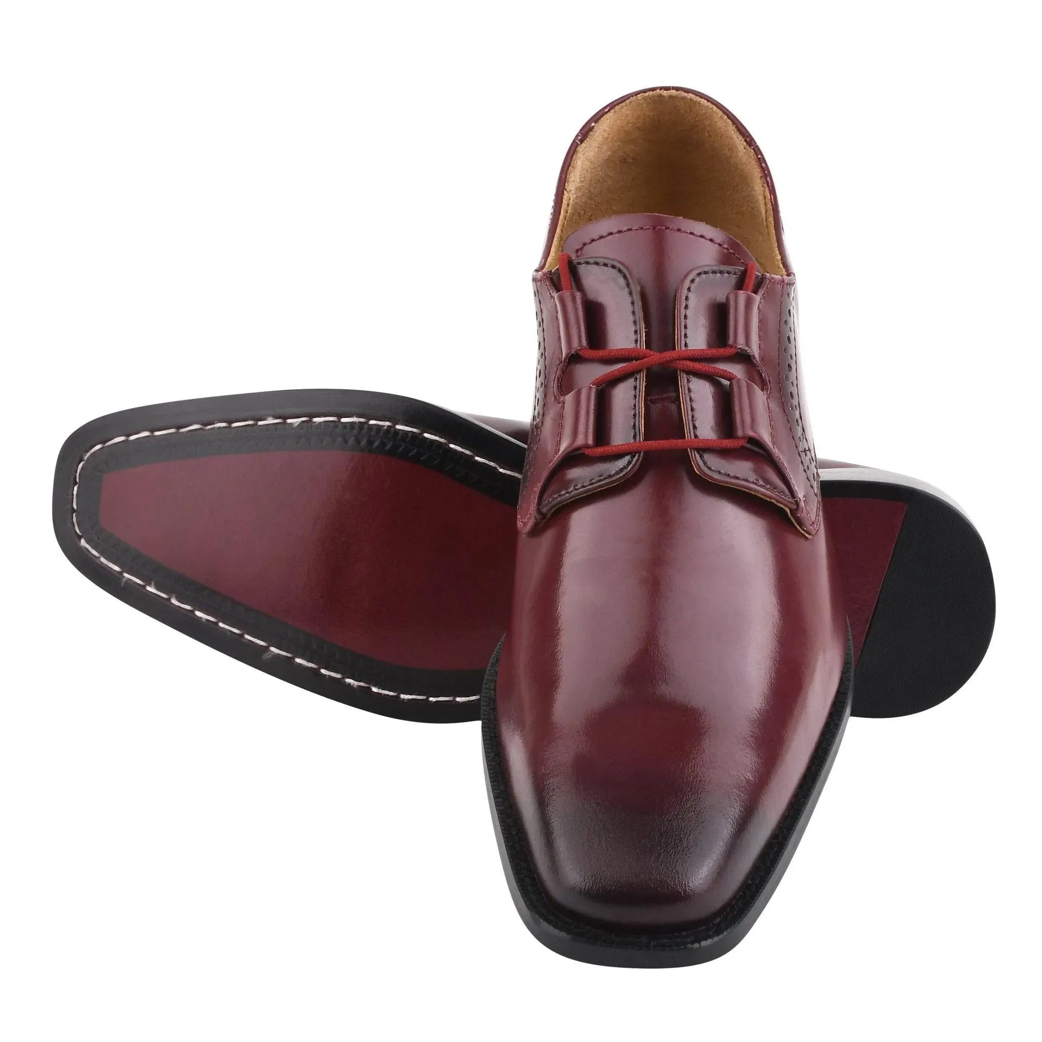 BARBARA Men's Leather Oxford Dress Shoes
