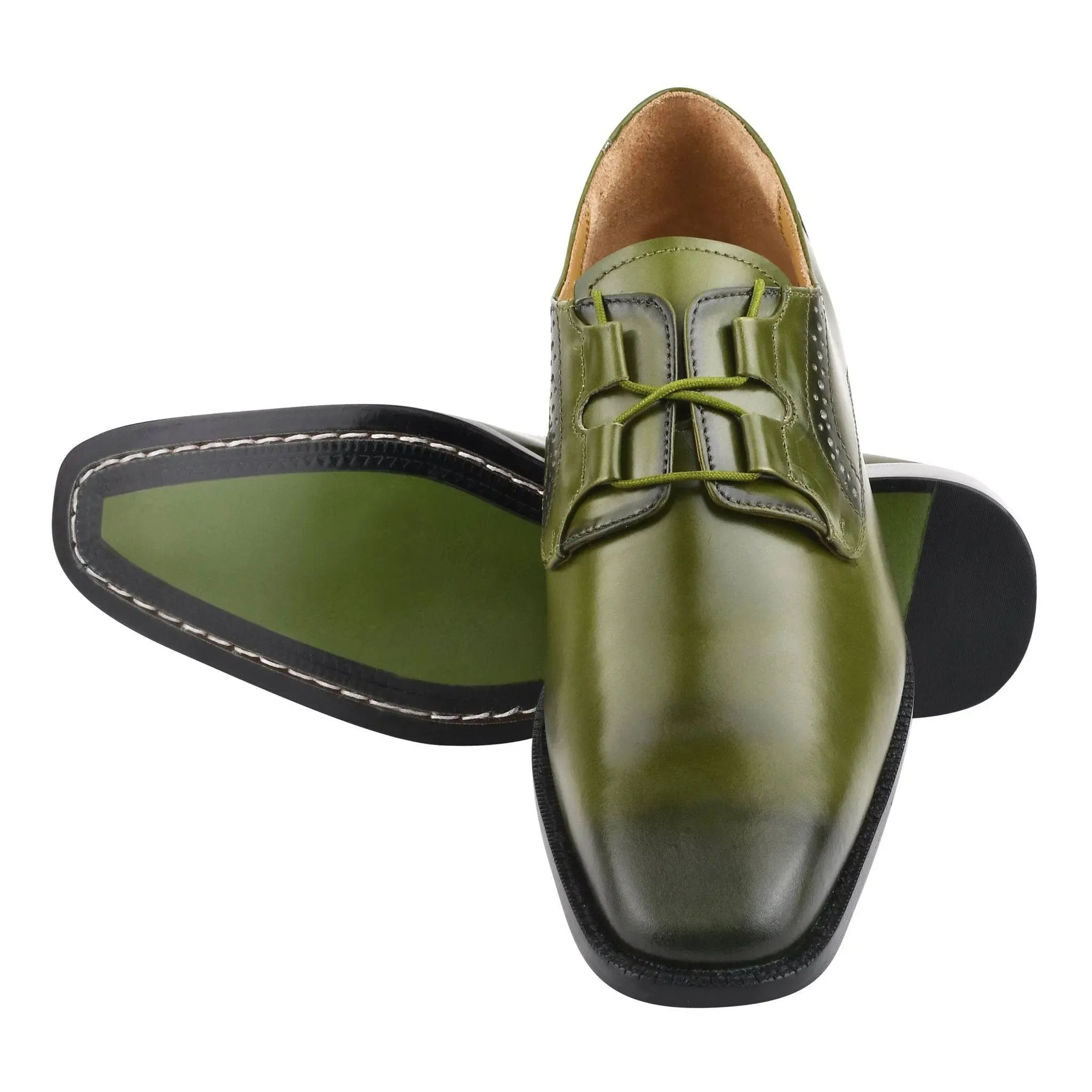 BARBARA Men's Leather Oxford Dress Shoes