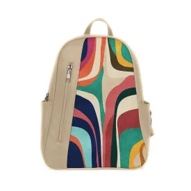 Beige Mixed Backpack Colors