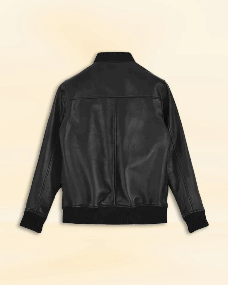 Black Californication Season 3 Leather Jacket Worn By Hank Moody