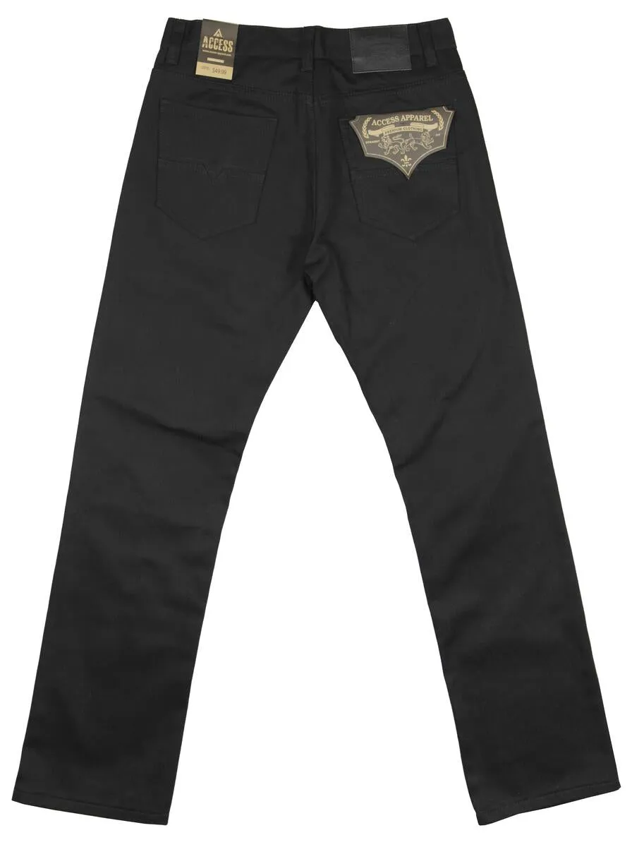Black men's regular fit access apparel Loose-Fit Jeans