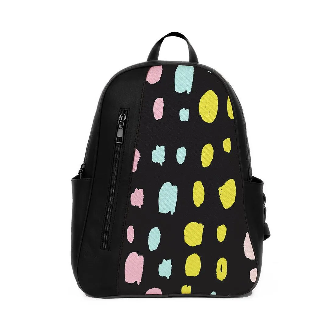 Black Mixed Backpack Abstract