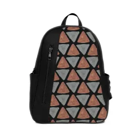Black Mixed Backpack African Triangles