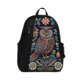 Black Mixed Backpack Owl