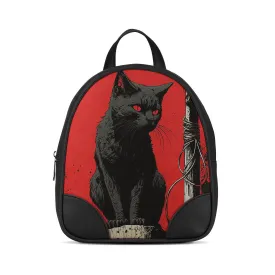 Black O Mini Backpacks Cat