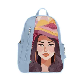 Blue Mixed Backpack Marquise