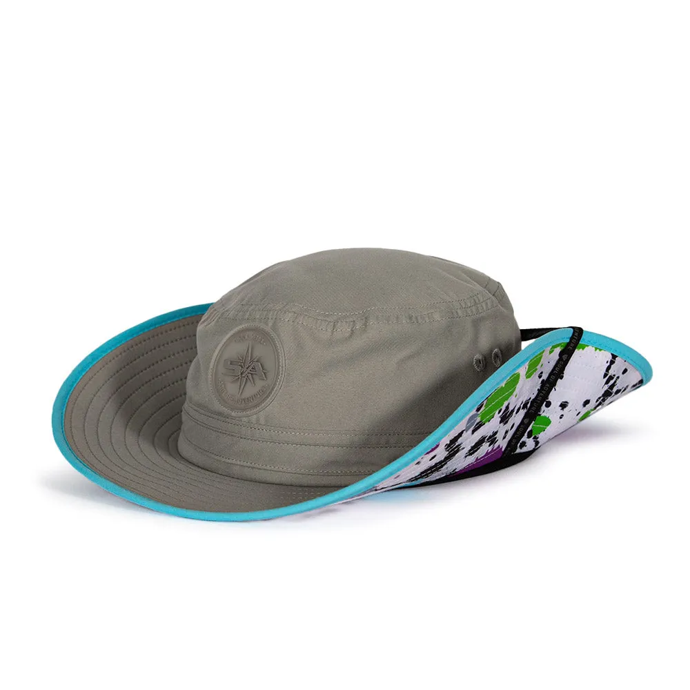 Bucket Hat | Grey | Splatter Paint PreOrder