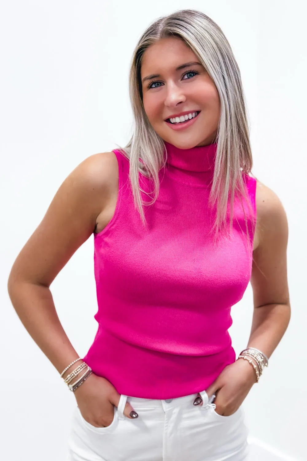 Chance Encounters Turtleneck Sweater - Pink