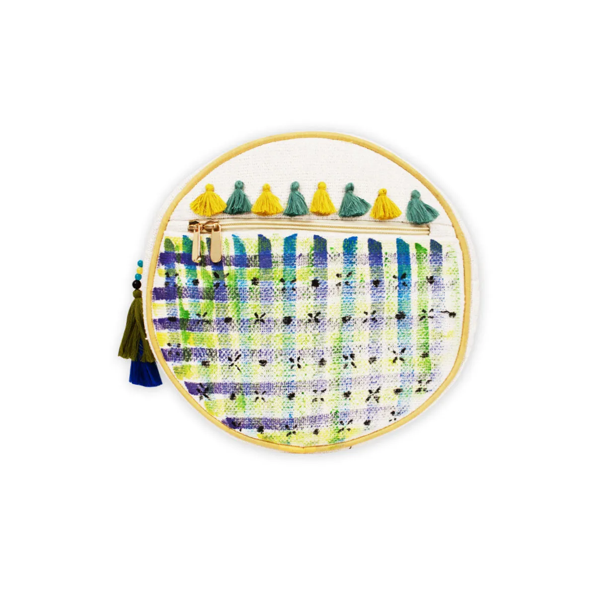 Checks Hand-painted Backpack
