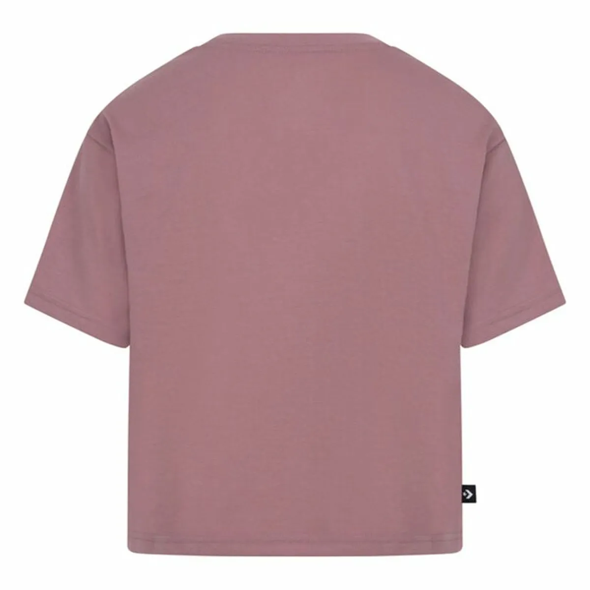 Child's Short Sleeve T-Shirt Converse Chuck Patch Boxy Salmon