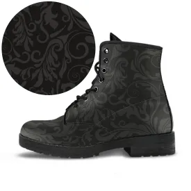 Combat Boots - Classic Pattern #114 | Unisex Boots, Custom Shoes, Hippie Boots, Lace Up Boots, 90s Boots, Women's Boots, Boots Men