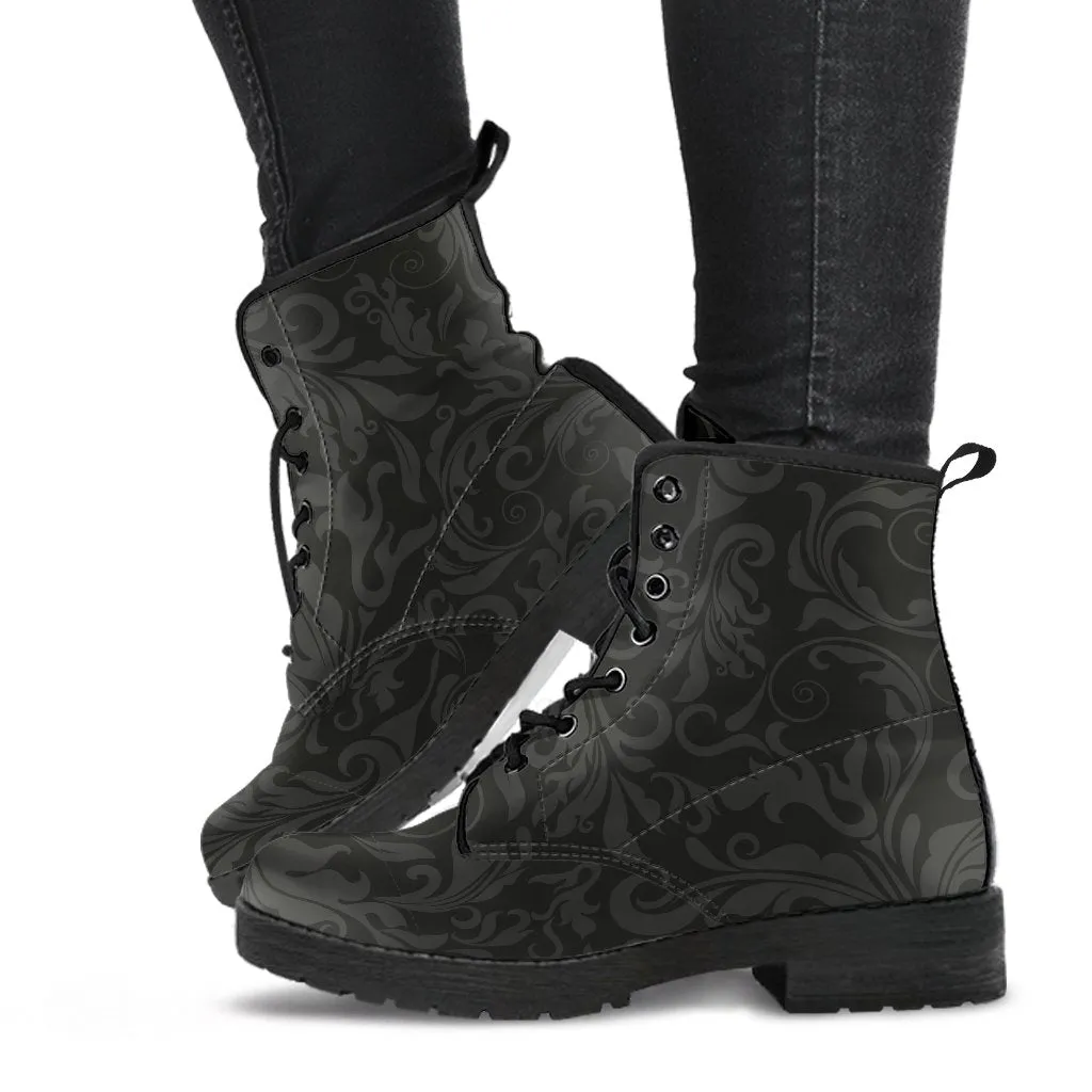 Combat Boots - Classic Pattern #114 | Unisex Boots, Custom Shoes, Hippie Boots, Lace Up Boots, 90s Boots, Women's Boots, Boots Men