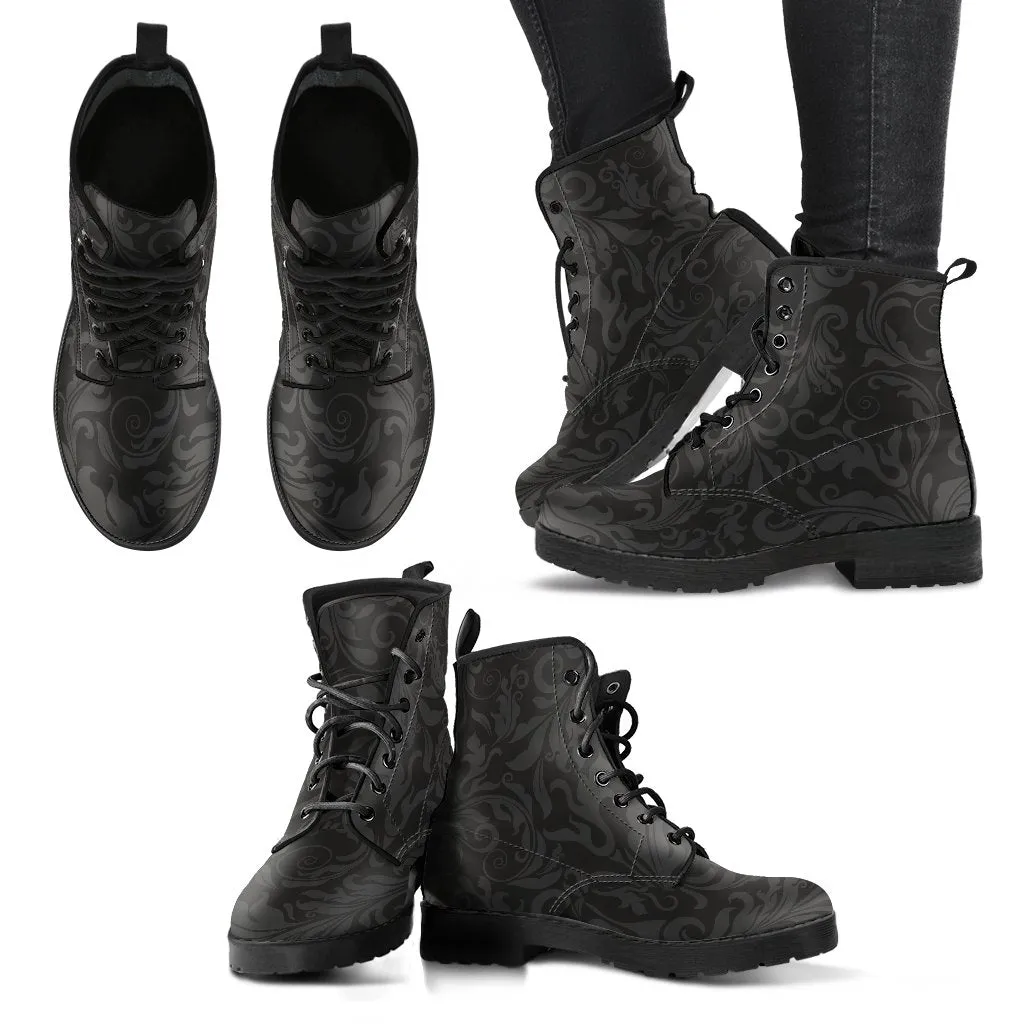 Combat Boots - Classic Pattern #114 | Unisex Boots, Custom Shoes, Hippie Boots, Lace Up Boots, 90s Boots, Women's Boots, Boots Men