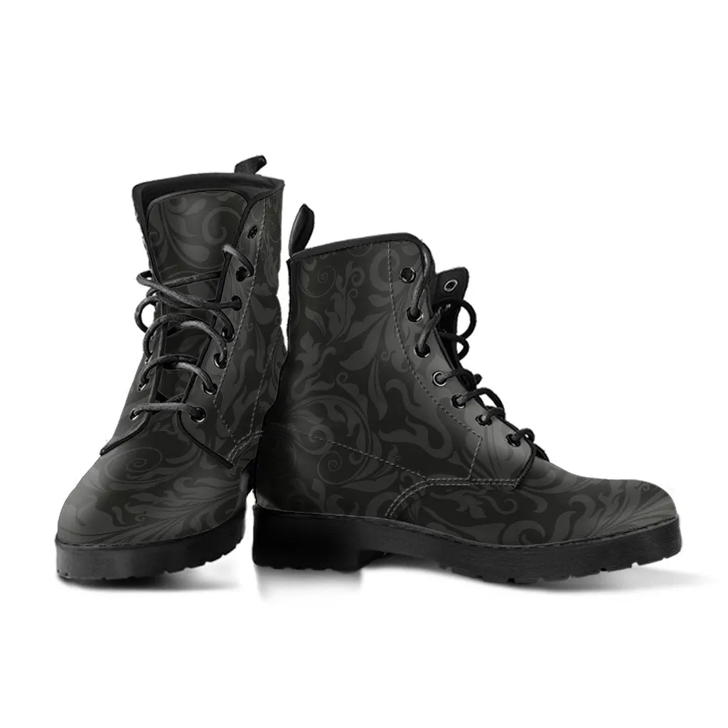 Combat Boots - Classic Pattern #114 | Unisex Boots, Custom Shoes, Hippie Boots, Lace Up Boots, 90s Boots, Women's Boots, Boots Men