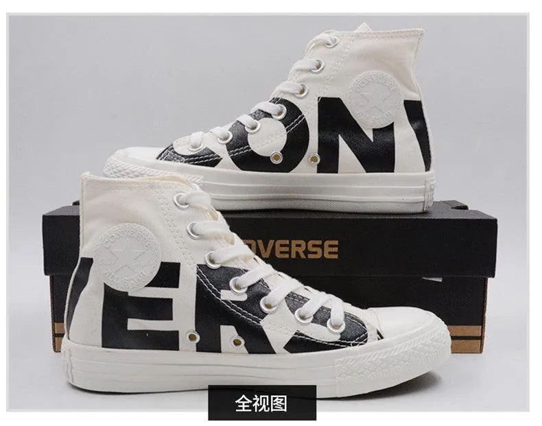 Converse All Star Looney Tunes Cartoon Hightop White Black Sneaker