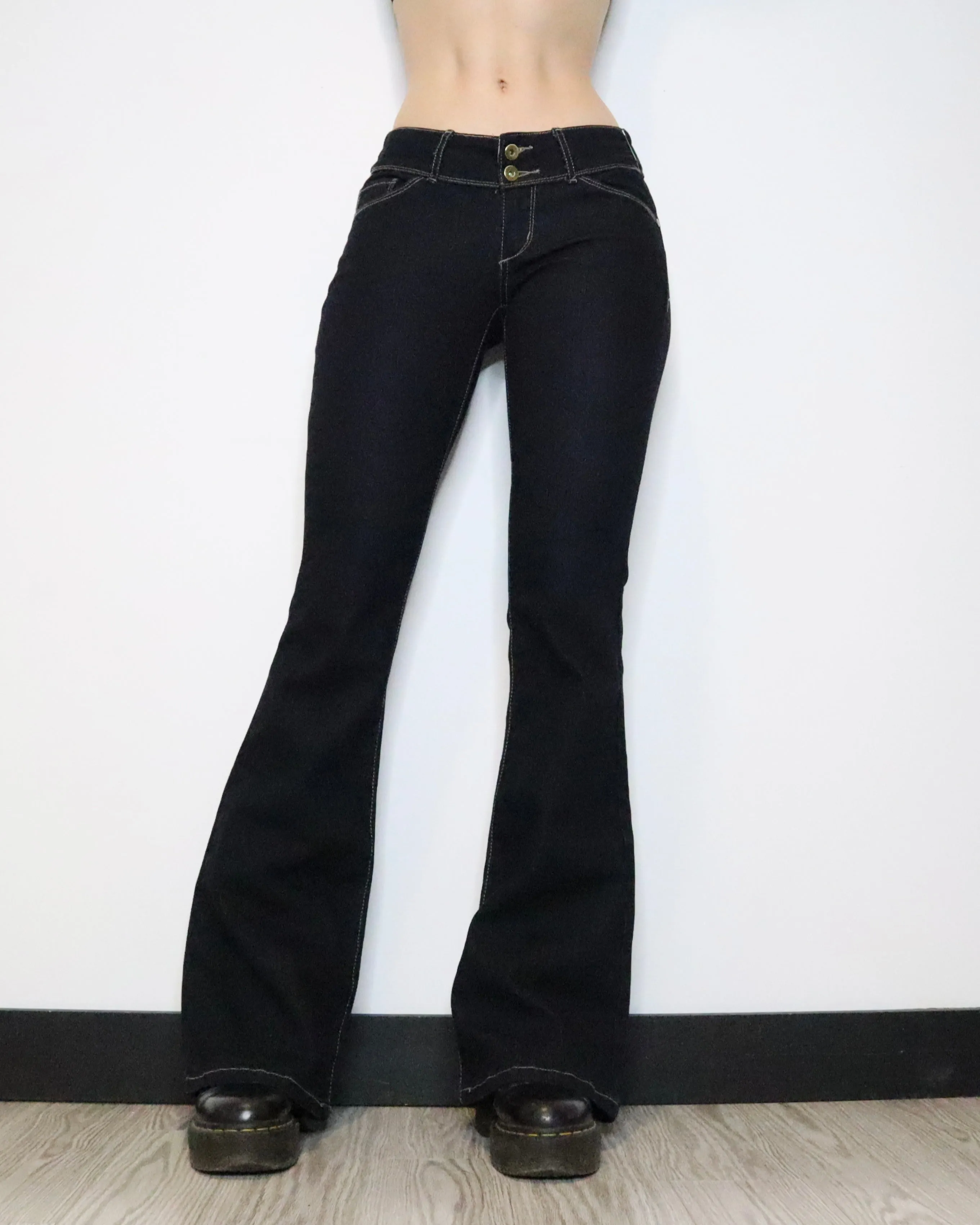 Dark Wash Flare Jeans (Small)