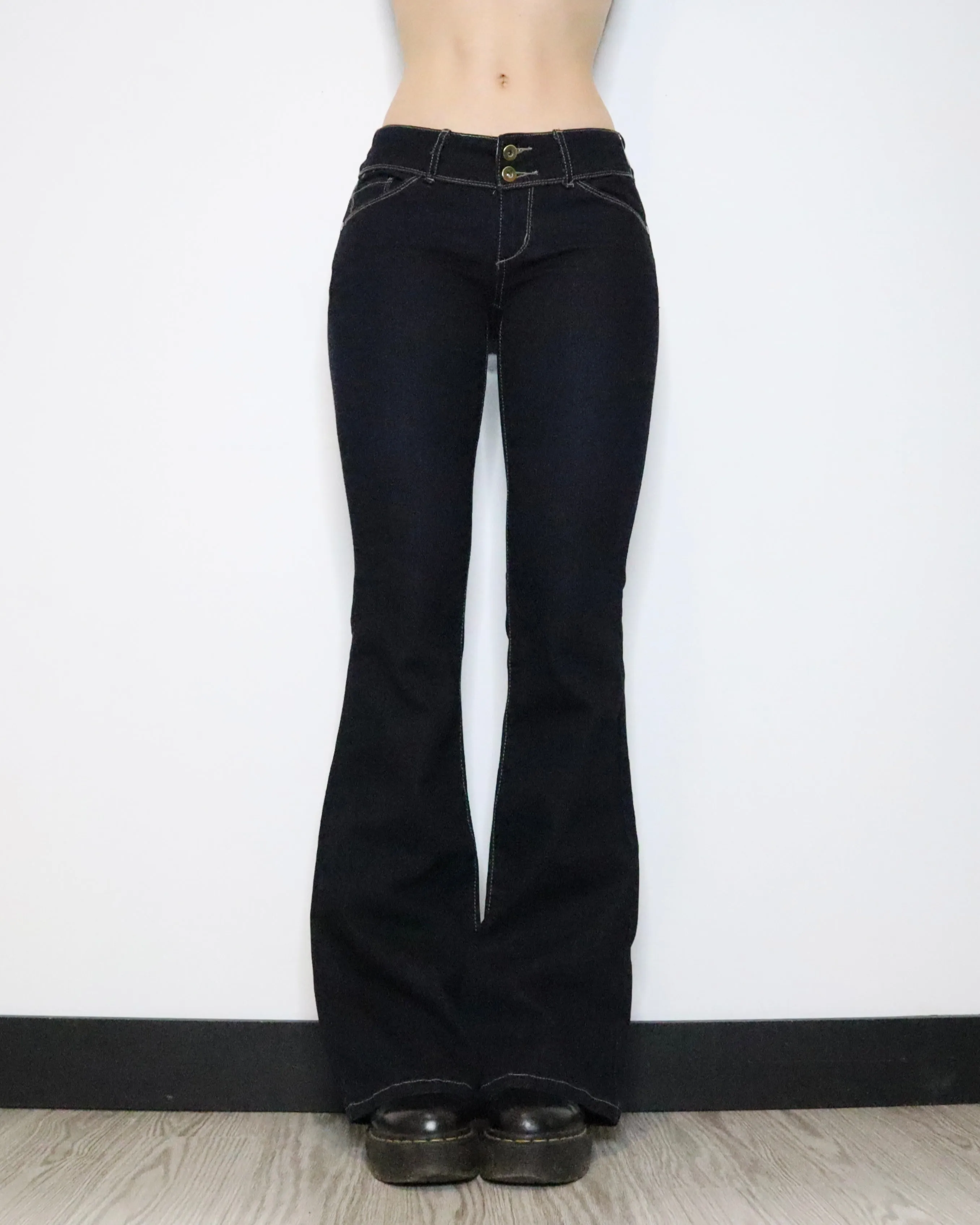 Dark Wash Flare Jeans (Small)