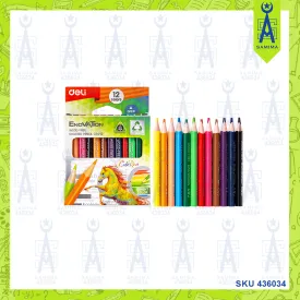 DELI C114-12 ENOVATION WOOD-FREE COLORED PENCIL