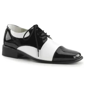 DISCO-18 Fancy Dress Costume Funtasma Men's Shoes Black-White Pat
