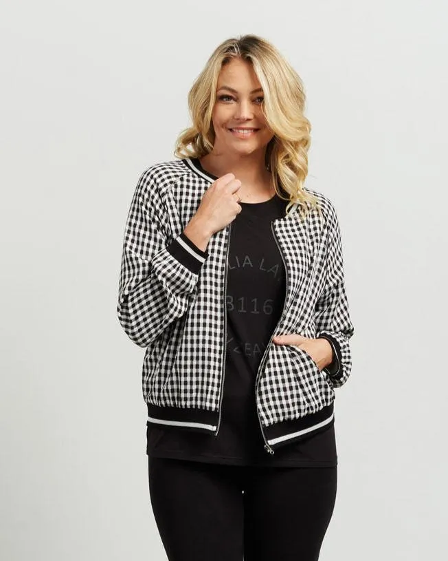 Et Alia Bobby Bomber - Black/White check