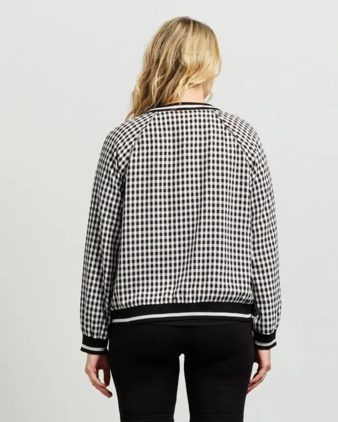 Et Alia Bobby Bomber - Black/White check