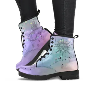 Fashion Combat Boots - Esoteric Art #103 | Unisex Custom Shoes, Vegan Leather Boots Women, Women's Boots, Boots Men, Aesthetic Shoes