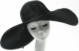 Final Sale Wide Brim Sun Hat in Black