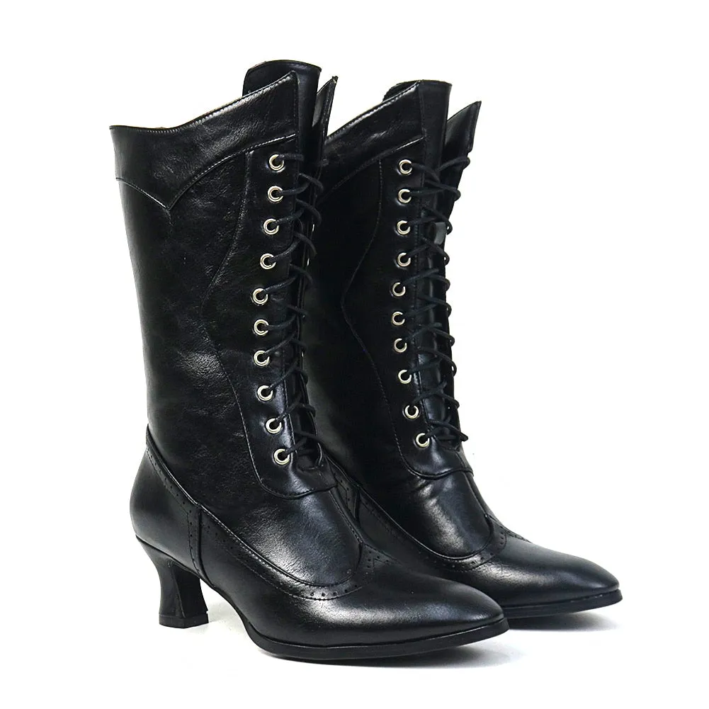 Funki Buys | Boots | Women's Victorian Style Lace Up Boots