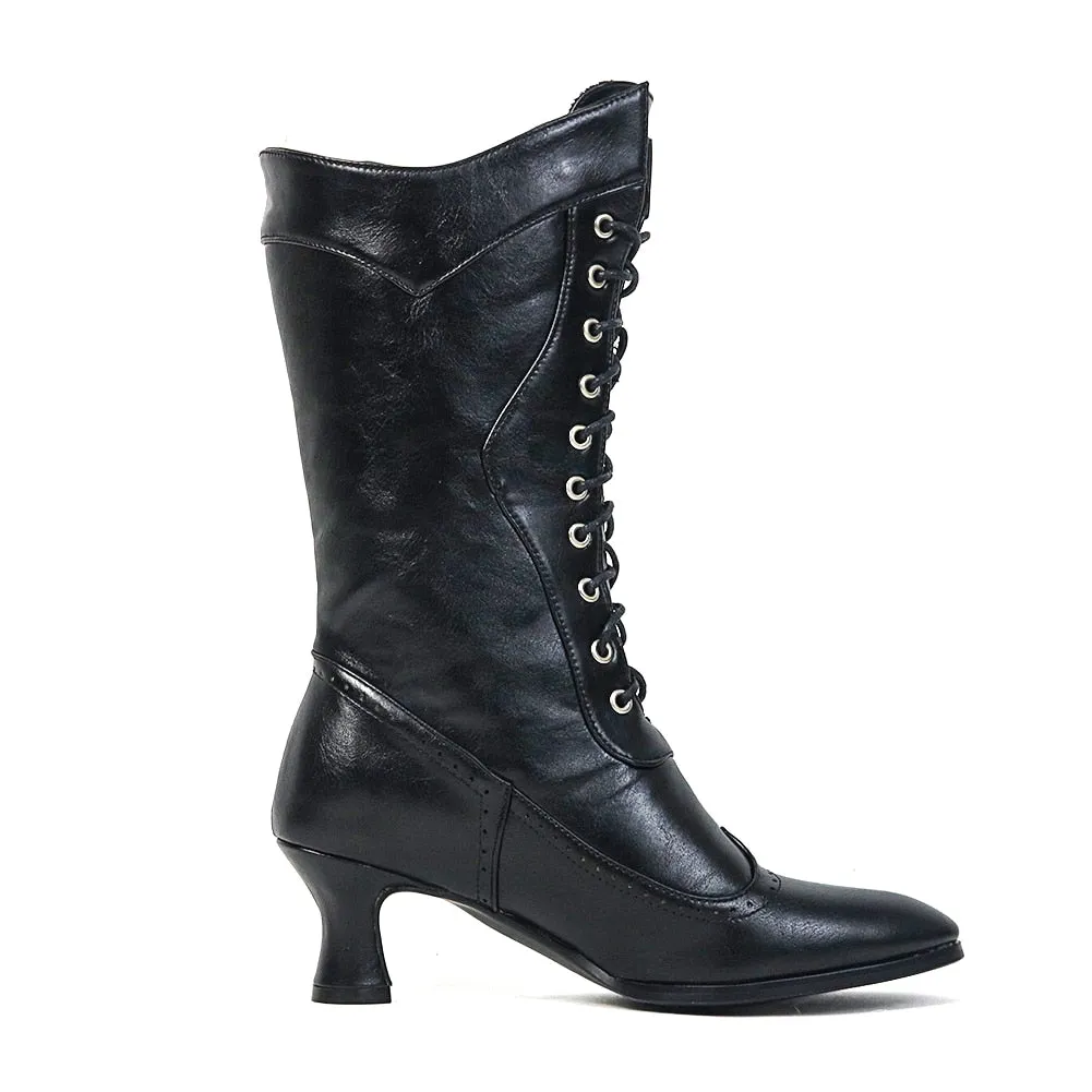Funki Buys | Boots | Women's Victorian Style Lace Up Boots