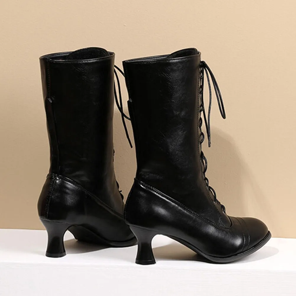 Funki Buys | Boots | Women's Victorian Style Lace Up Boots