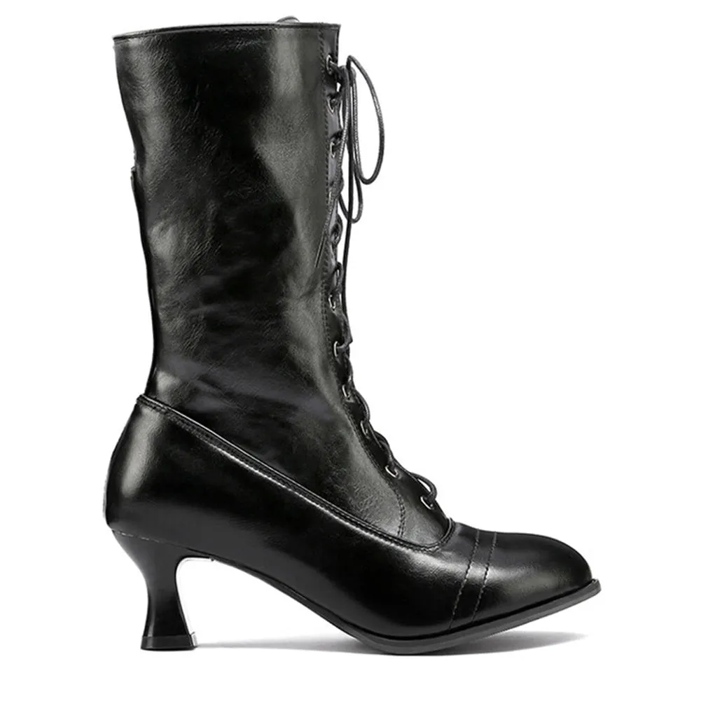 Funki Buys | Boots | Women's Victorian Style Lace Up Boots