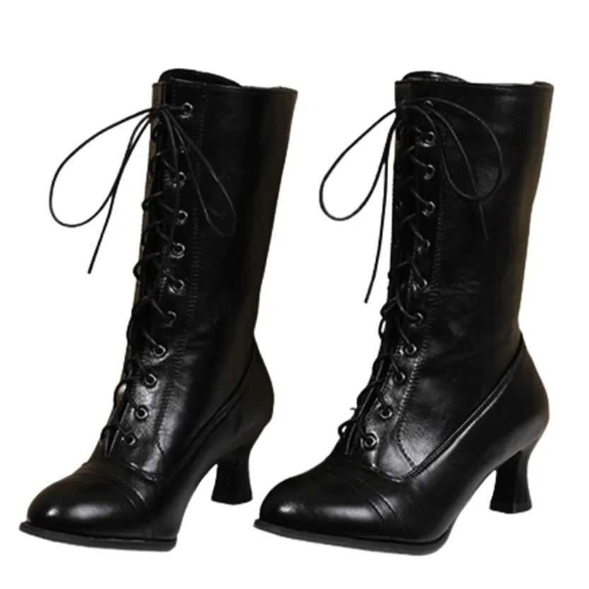 Funki Buys | Boots | Women's Victorian Style Lace Up Boots