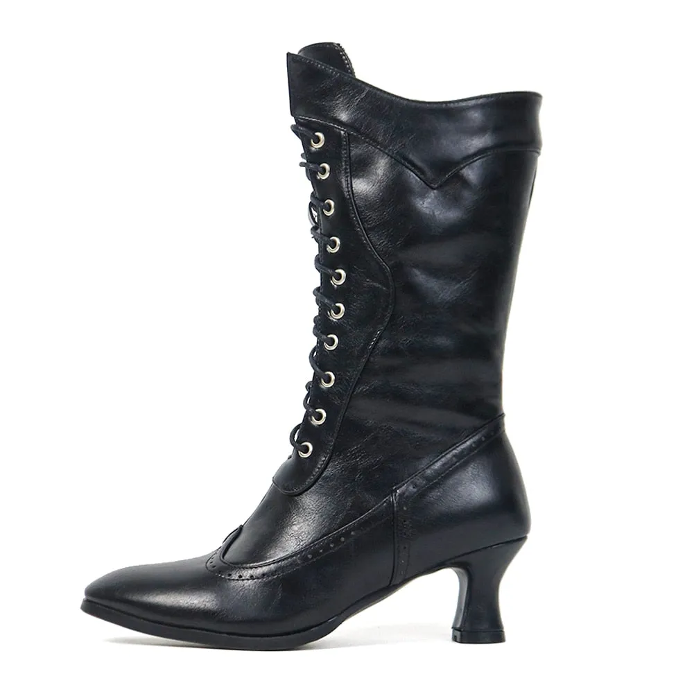 Funki Buys | Boots | Women's Victorian Style Lace Up Boots