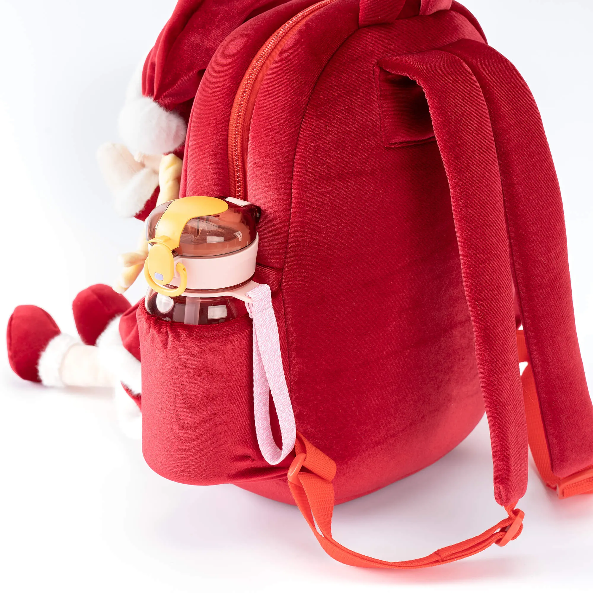 Gloveleya 11-inch Christmas Santa Doll Backpacks Red