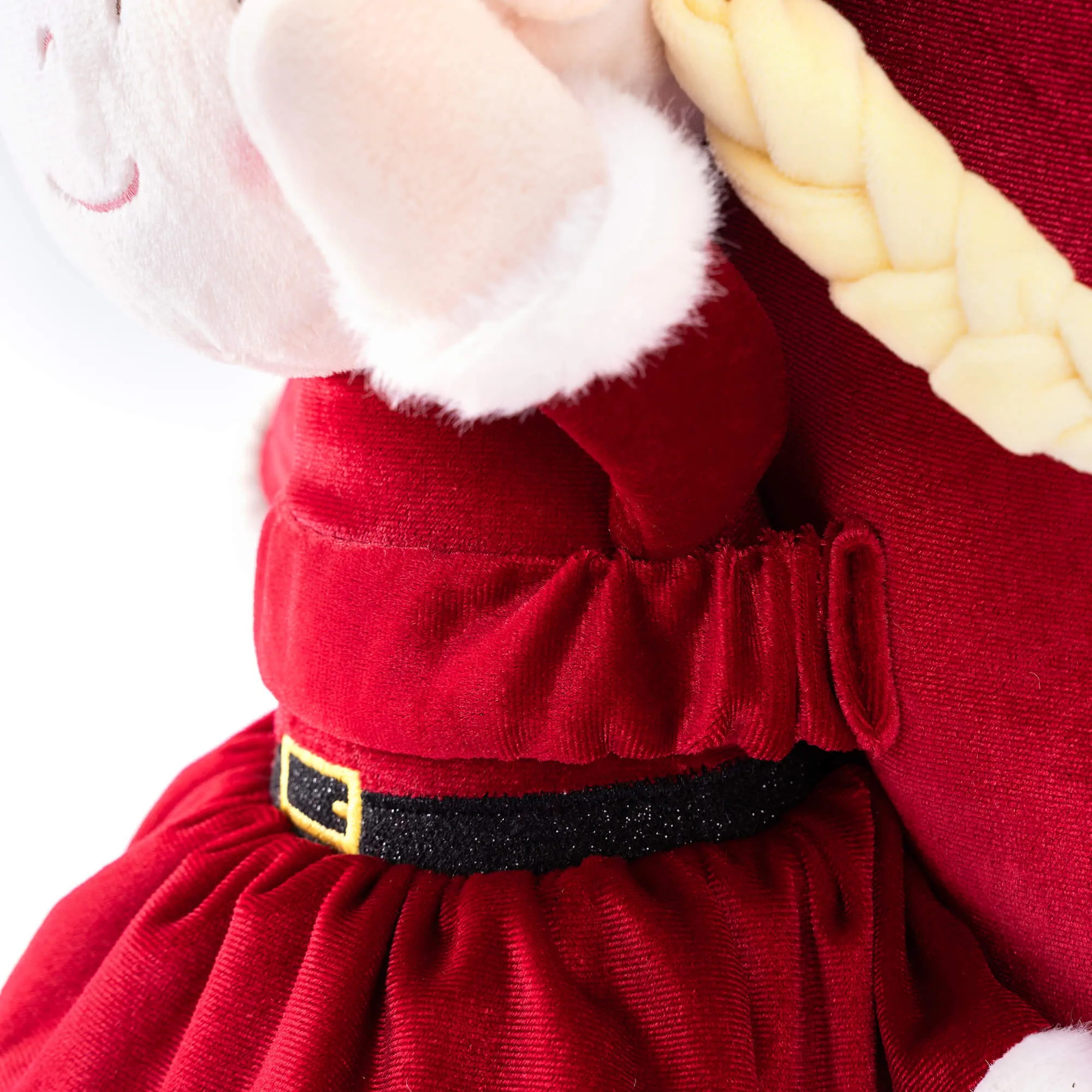 Gloveleya 11-inch Christmas Santa Doll Backpacks Red