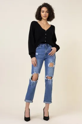 Holy Distressed Boyfriend Jeans