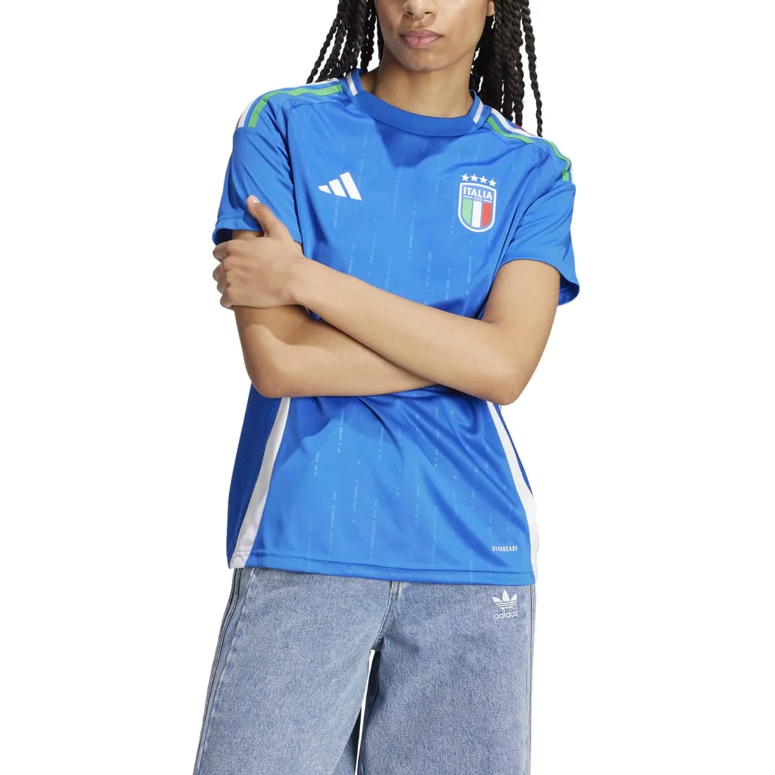 Italy 2024 Adidas Home Women's Jersey Blue