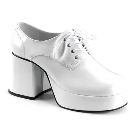 JAZZ-02 Fancy Dress Costume Funtasma Men's Shoes White Pat