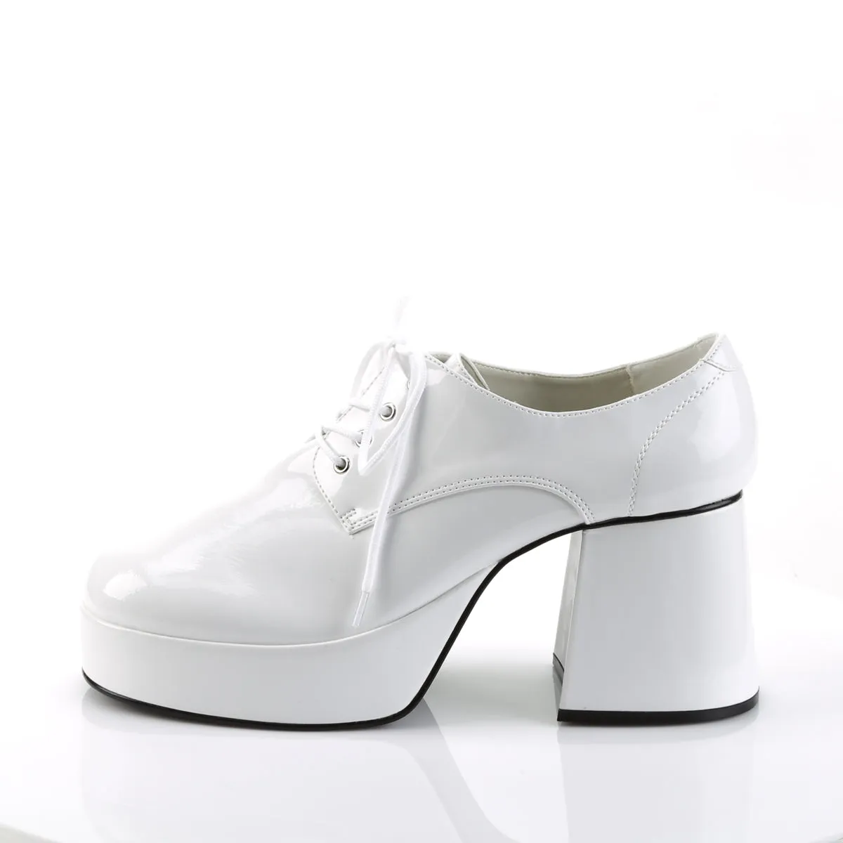 JAZZ-02 Fancy Dress Costume Funtasma Men's Shoes White Pat