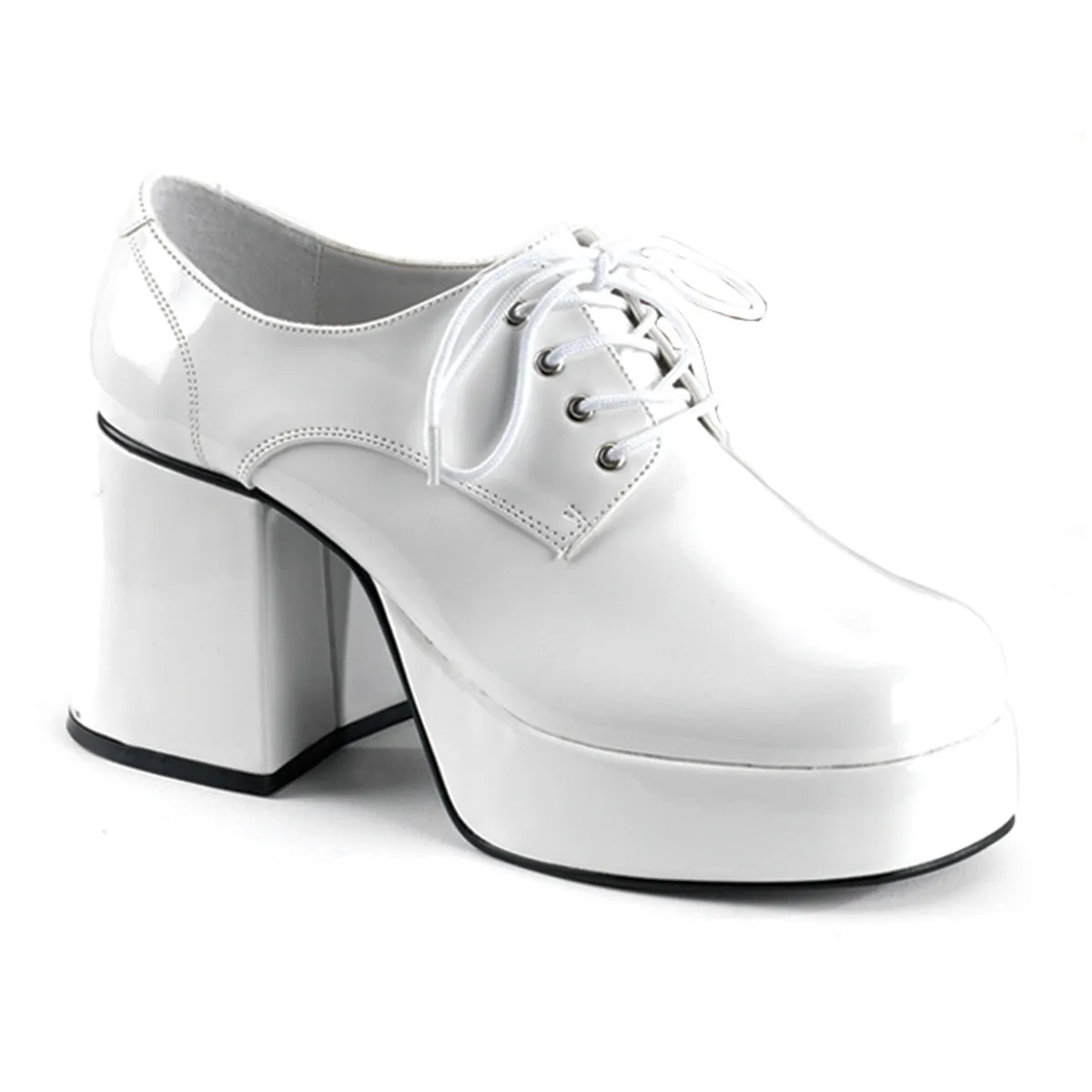 JAZZ-02 Fancy Dress Costume Funtasma Men's Shoes White Pat