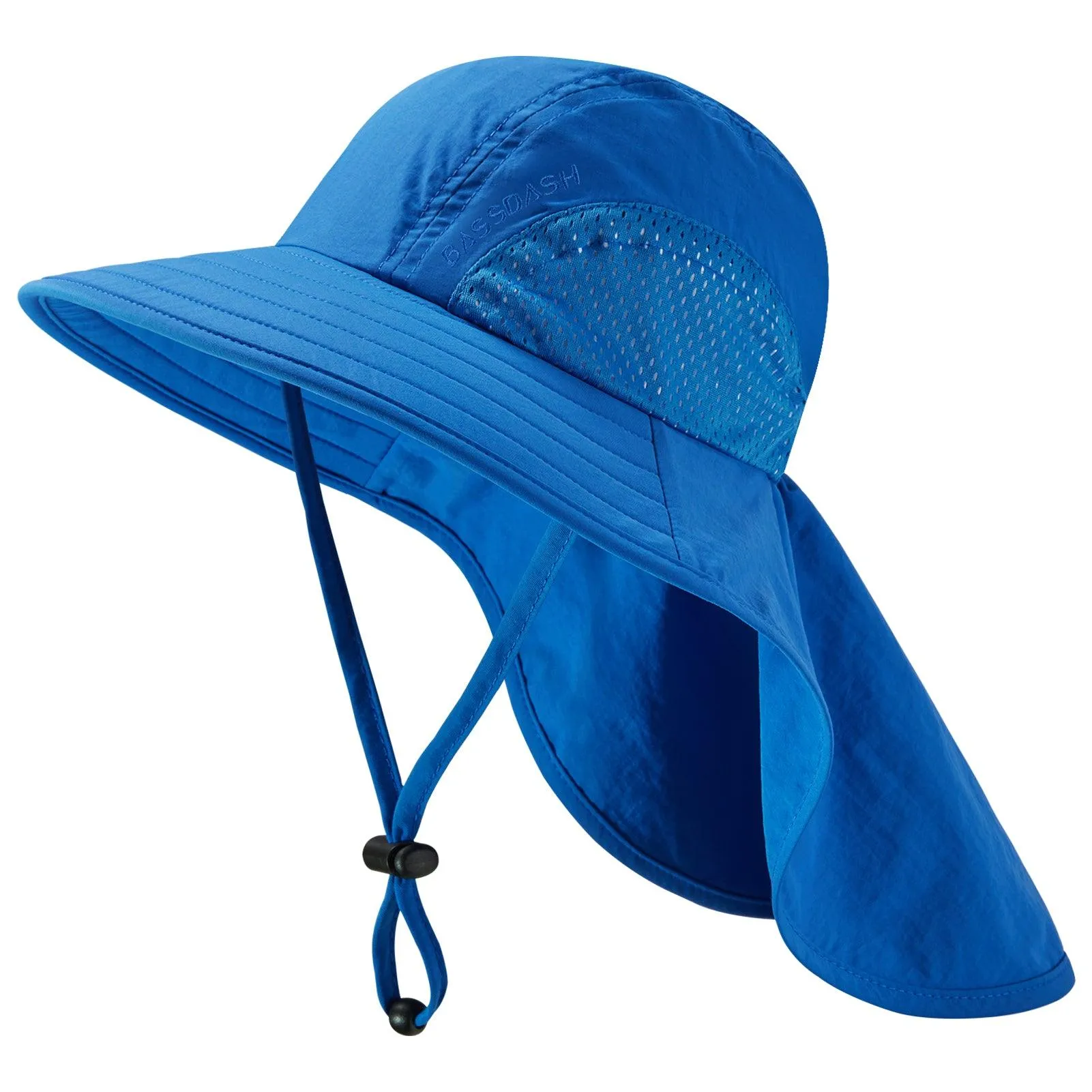Kids' UPF 50  Wide Brim Sun Hat with Neck Flap