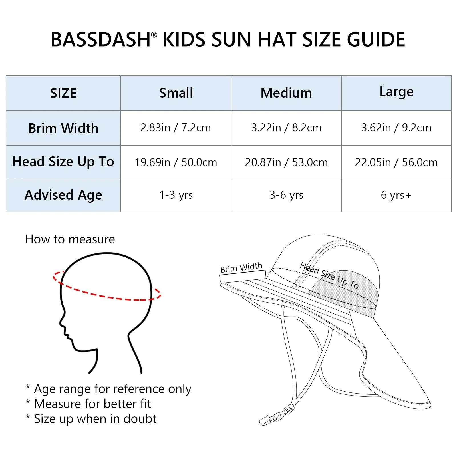 Kids' UPF 50  Wide Brim Sun Hat with Neck Flap
